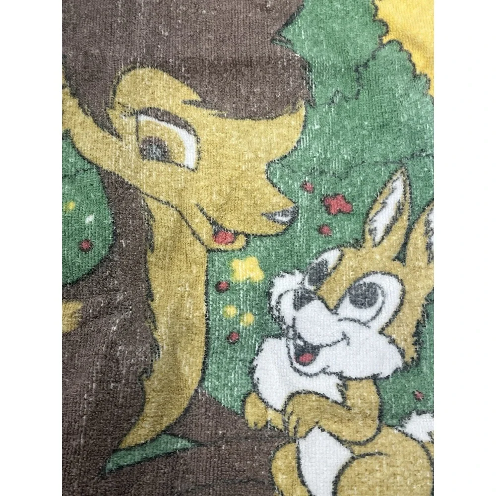 Vintage Disney Bambi Thumper  Hand Towel Deer Unica Broadway
